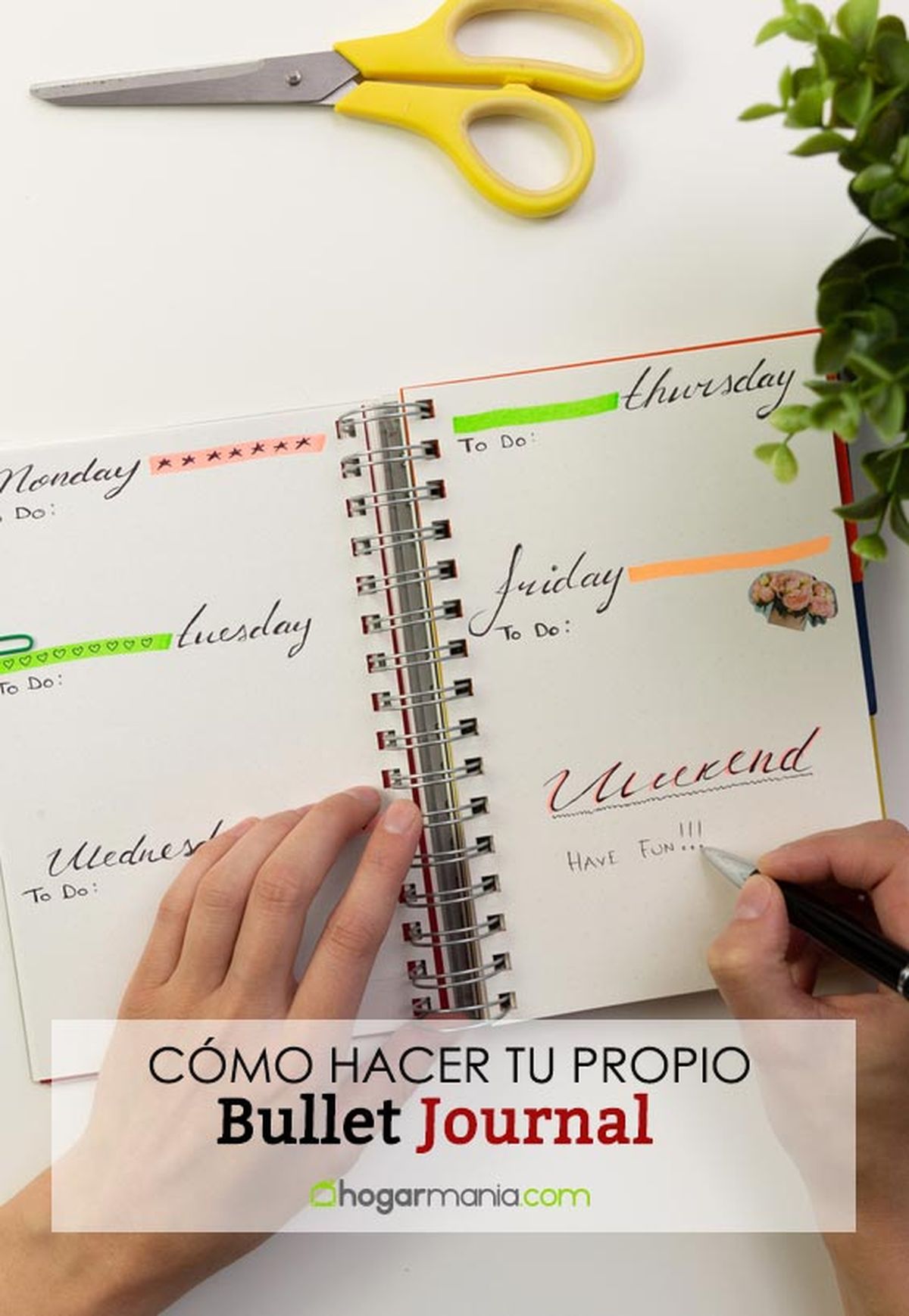 como hacer tu propio bullet journal pin