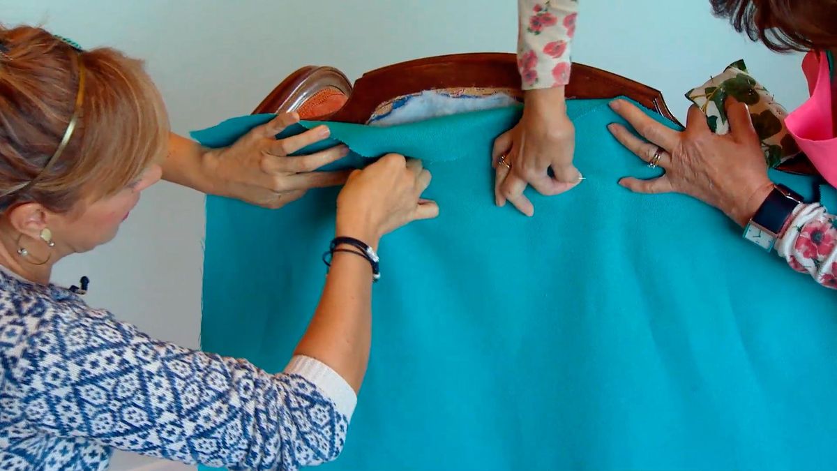 Deco 629 tapizar sillon orejero telas colores paso3