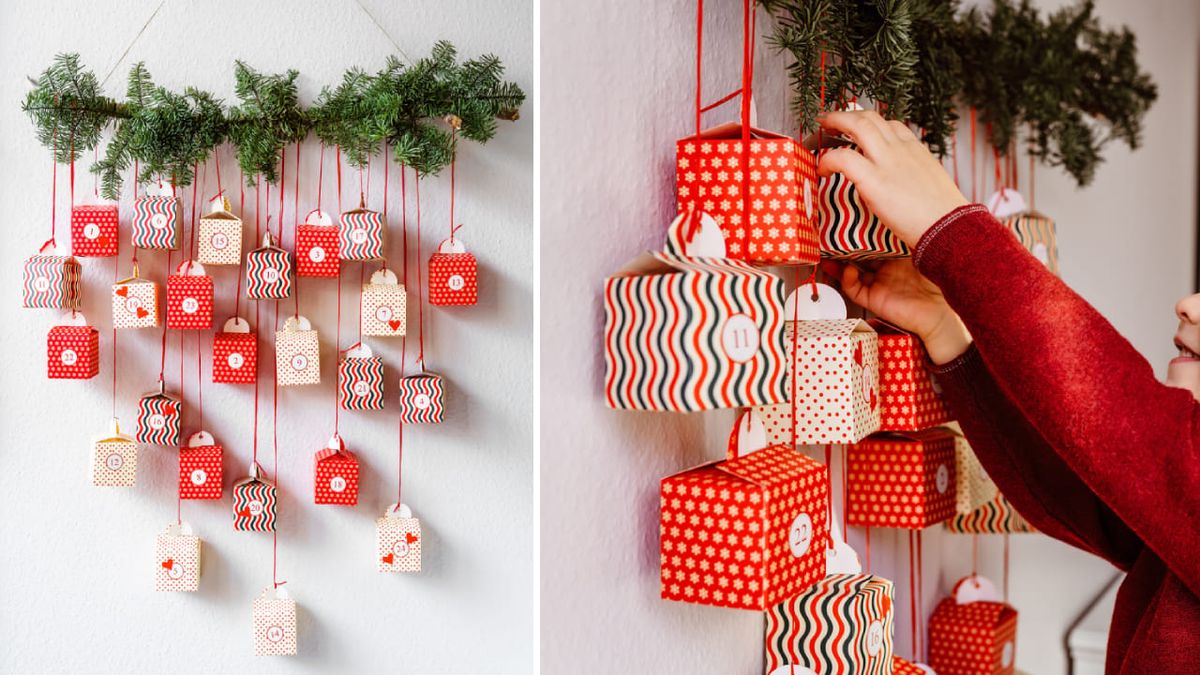 como hacer un calendario de adviento 2