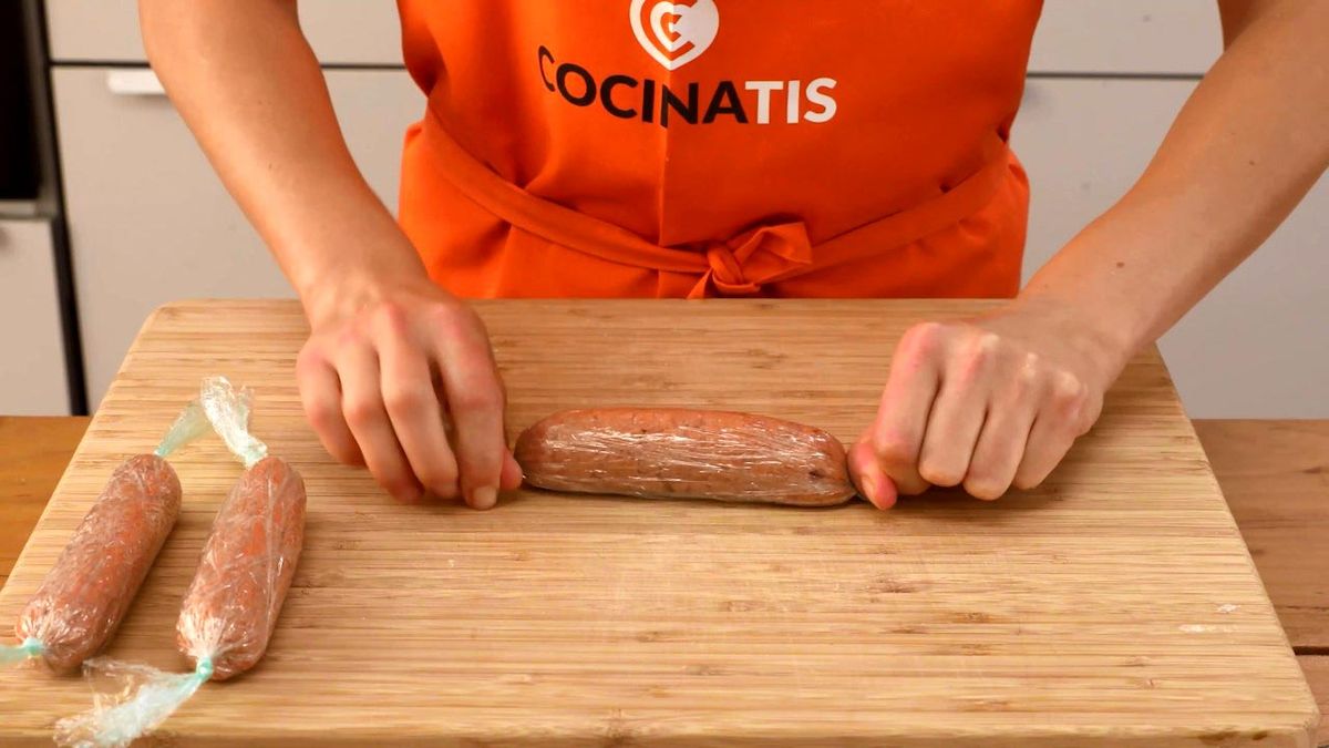 Receta de salchichas de arroz y garbanzos  paso 4