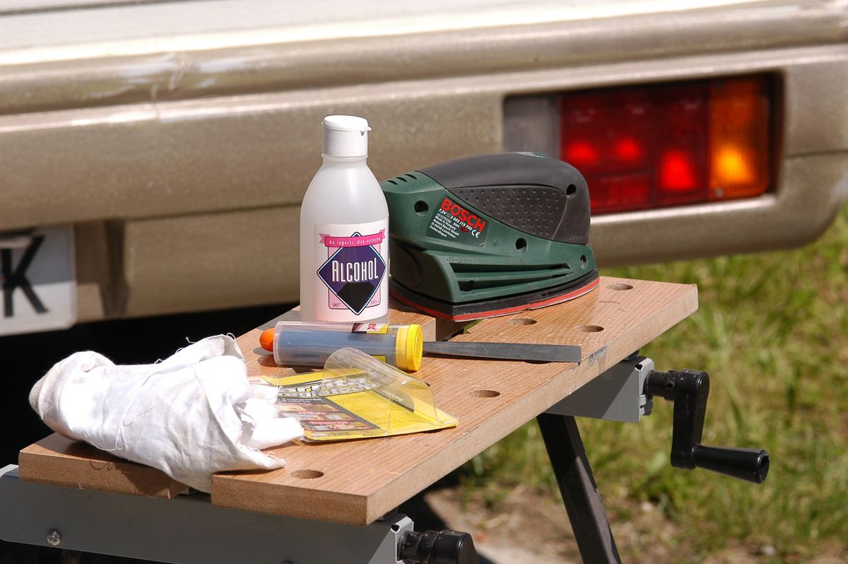 Cómo arreglar el parachoques paso 1