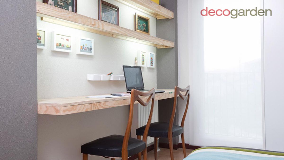 Decorar rincón de trabajo en una habitación pequeña después 2