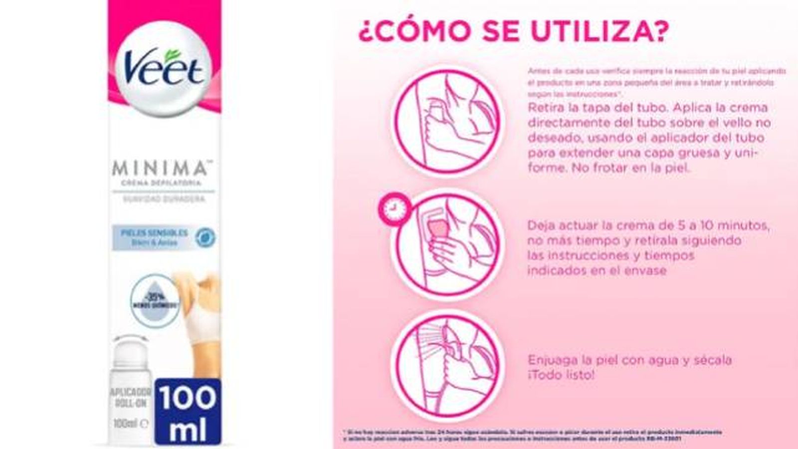 como depilar 3 pasos crema