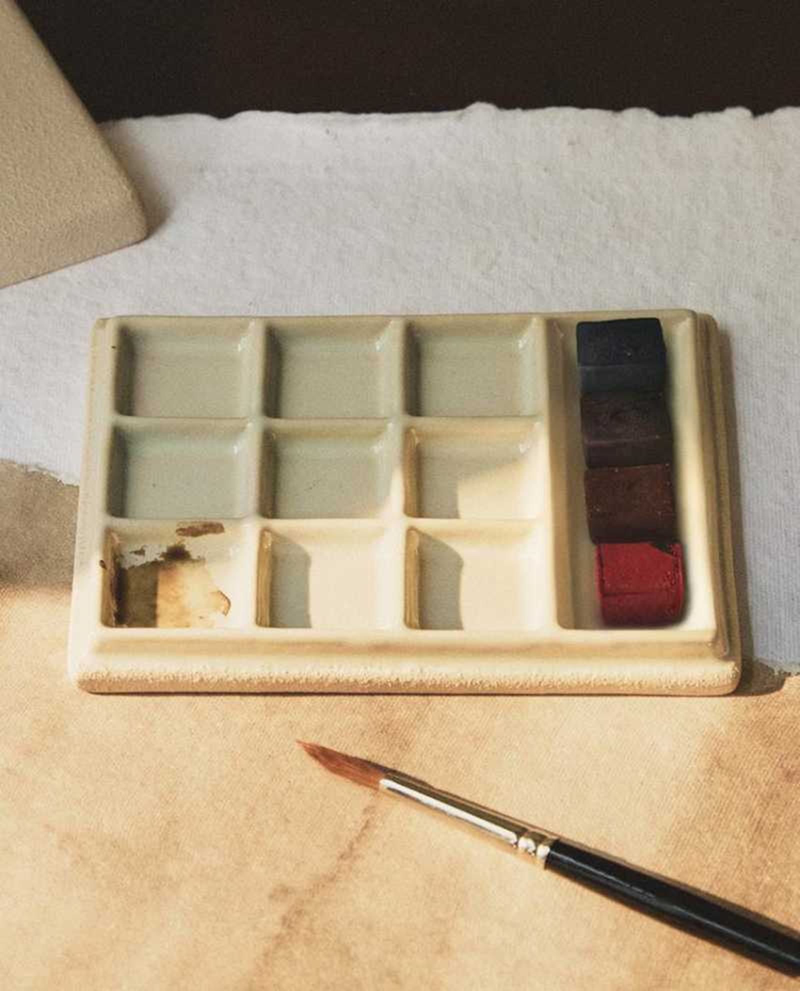 Paleta de cerámica.