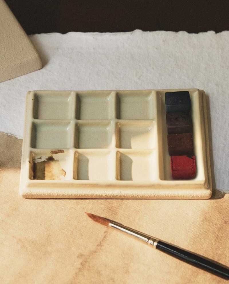 Paleta de cerámica.