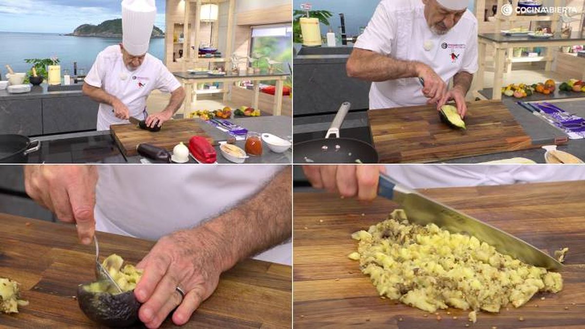 como vaciar las berenjenas paso