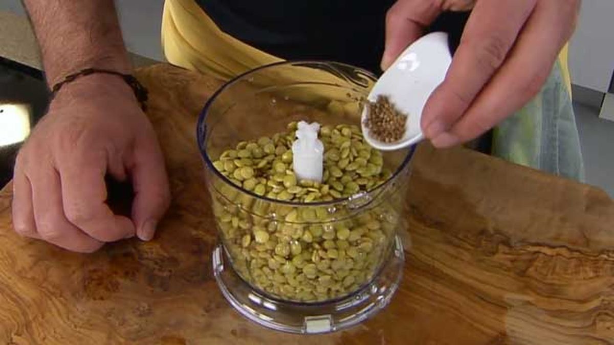 hummus de lentejas receta facil triturar