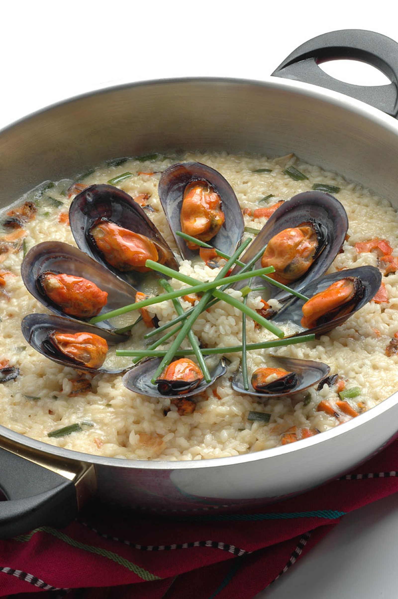 Arroz con mejillones al cava