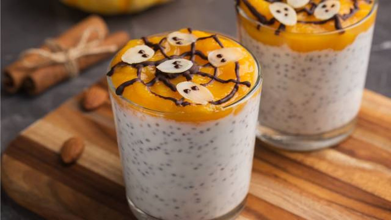 pudin chia mermelada calabaza