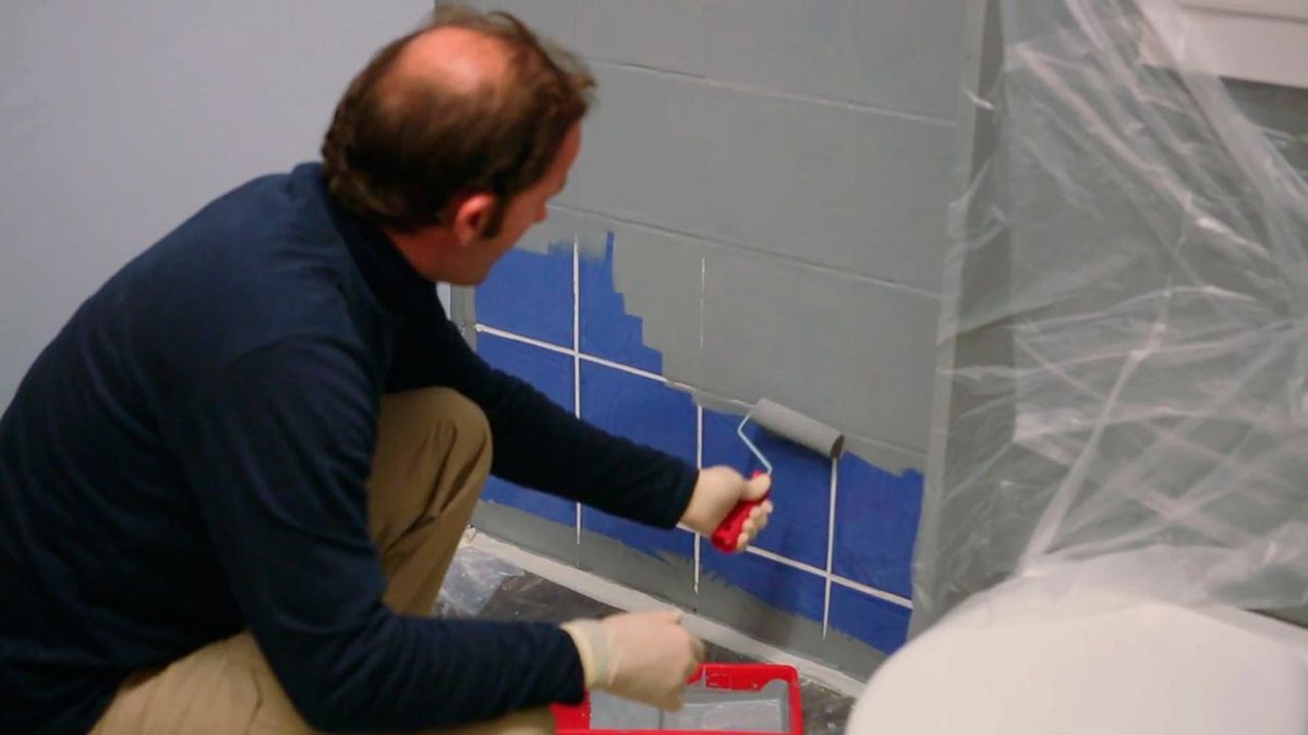 Como pintar los azulejos del bano paso 4