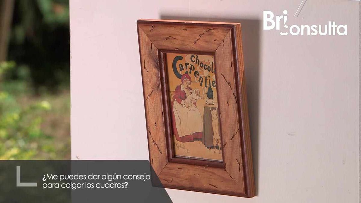 Cuadro fijo en la pared