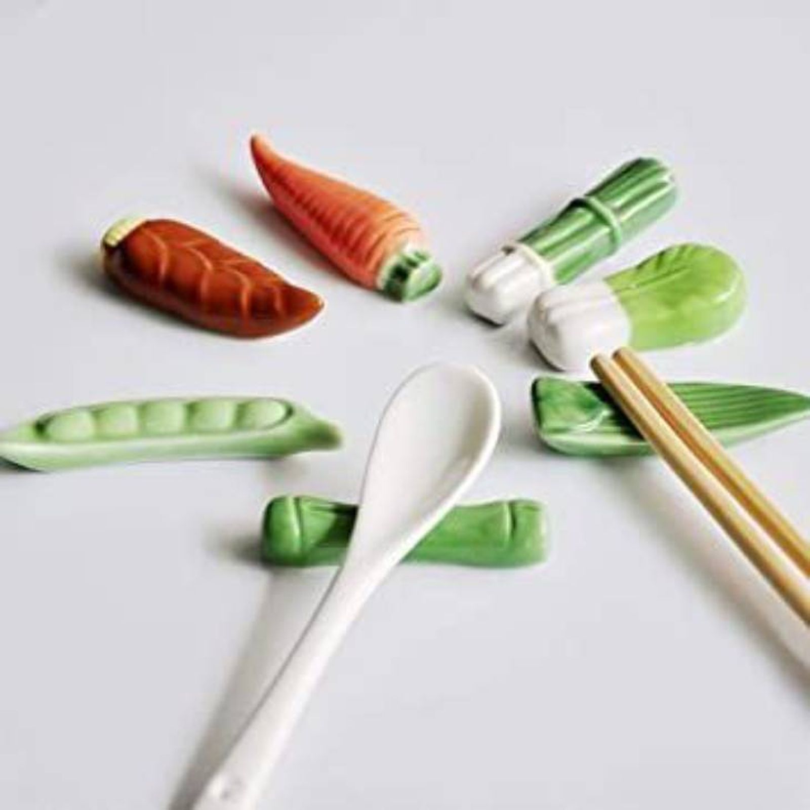 reposapalillos verduritas palillos chinos pinterest