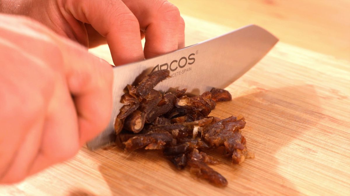 Receta bolitas energéticas de sésamo y vainilla  paso 1