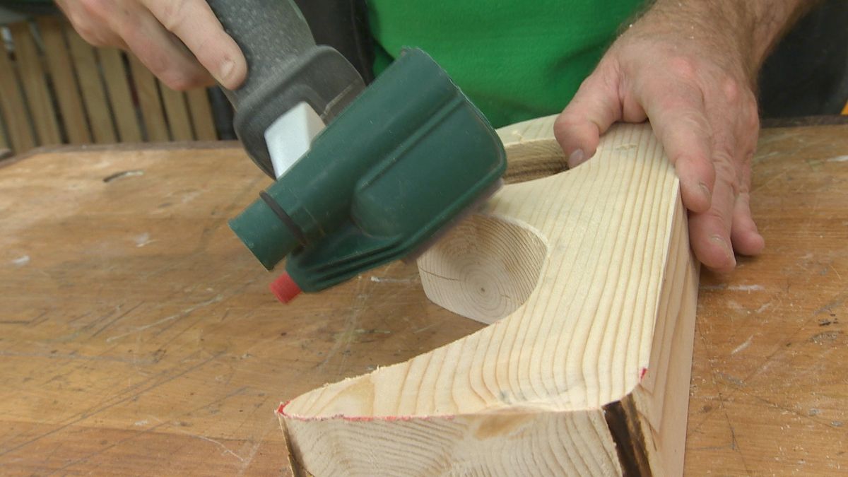 Helicóptero infantil de madera paso 7