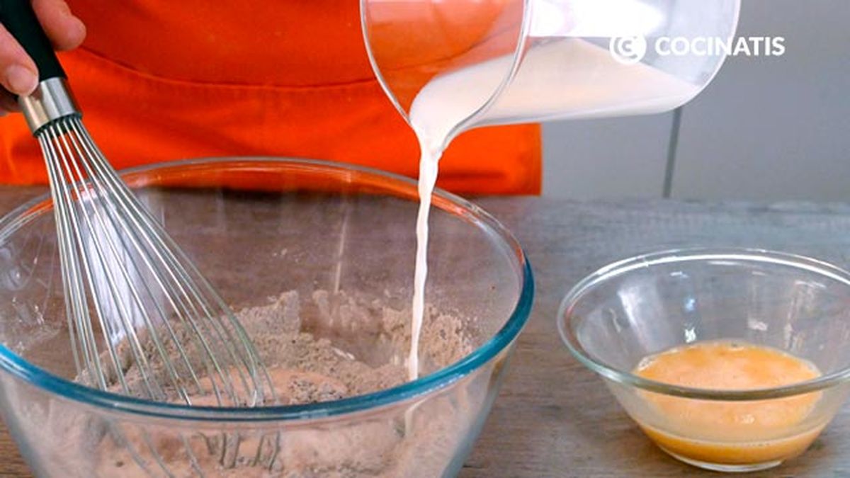 Receta de tortitas de chocolate  paso 2