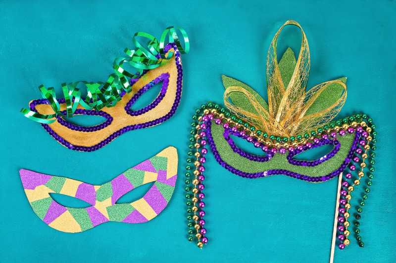 Máscaras de Carnaval artesanales.