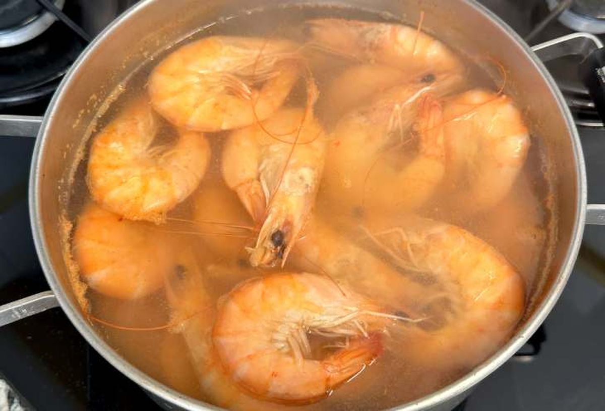 como cocer langostinos