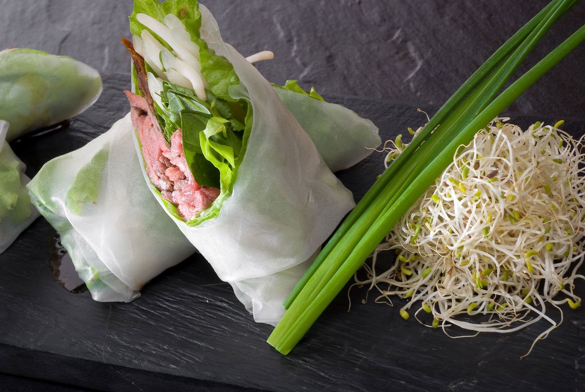 Spring roll de papel de arroz