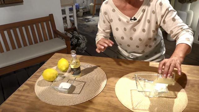 exfoliante casero para el cuidado de las manos jugo limon