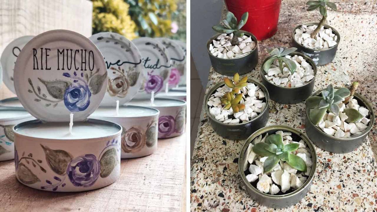 ideas reciclar y reutilizar latas de atun