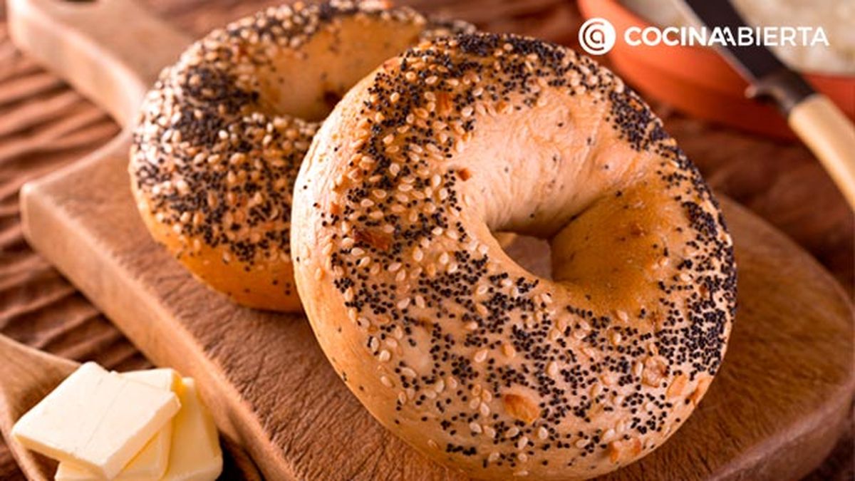 como´hacer bagels caseros receta original panes forma donuts new york