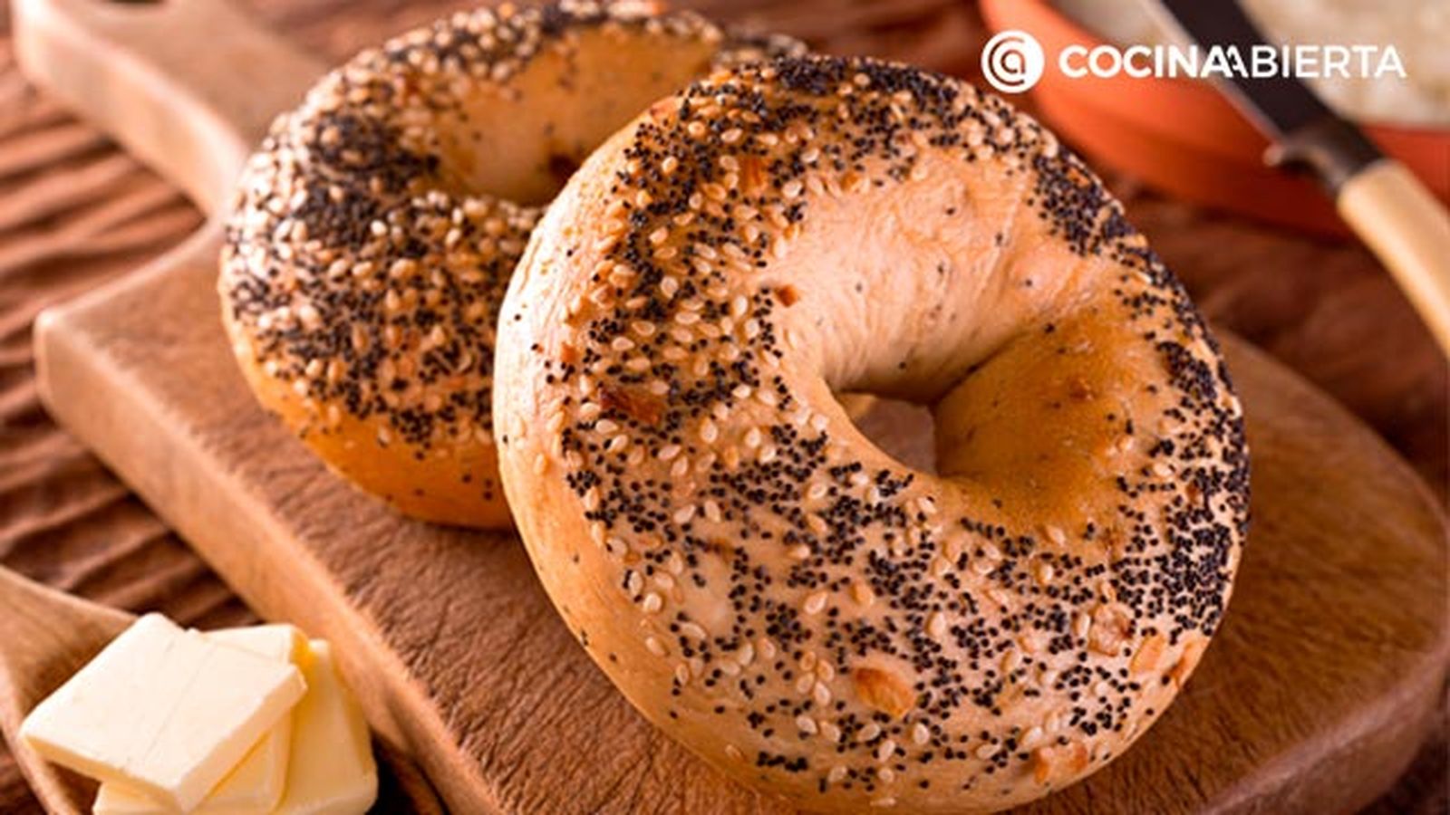 como´hacer bagels caseros receta original panes forma donuts new york