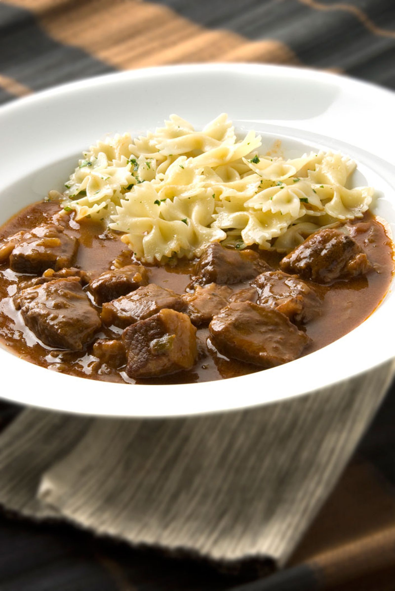 Gulasch con pasta