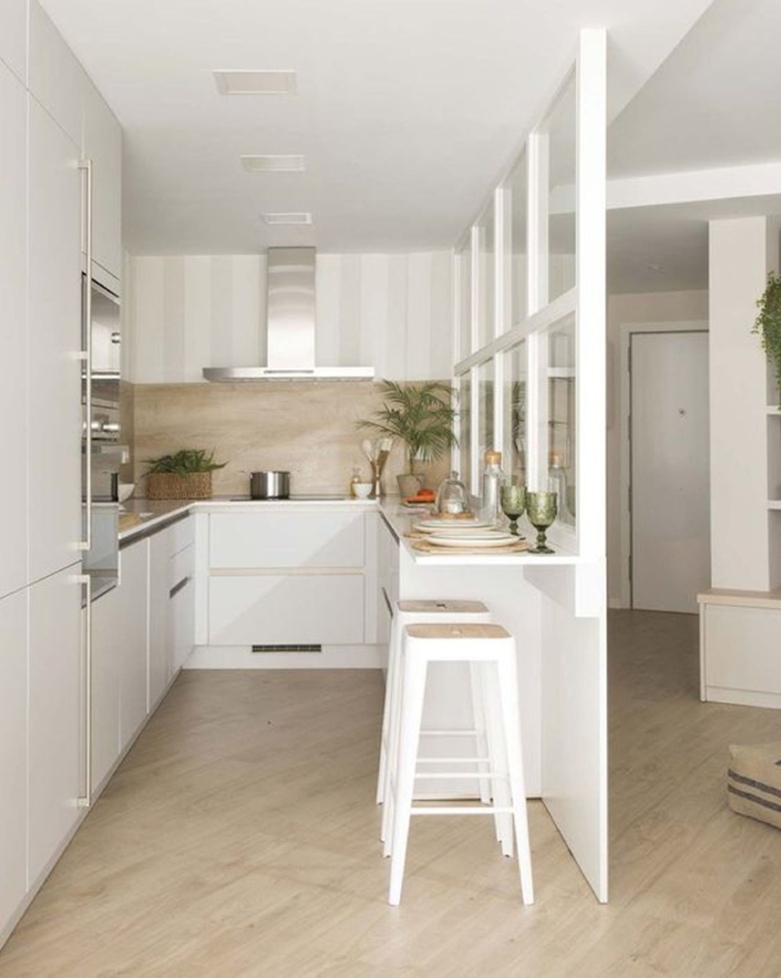 Cocinas pequeñas abiertas al salón espacios luminosos, versátiles y multifuncionales 6