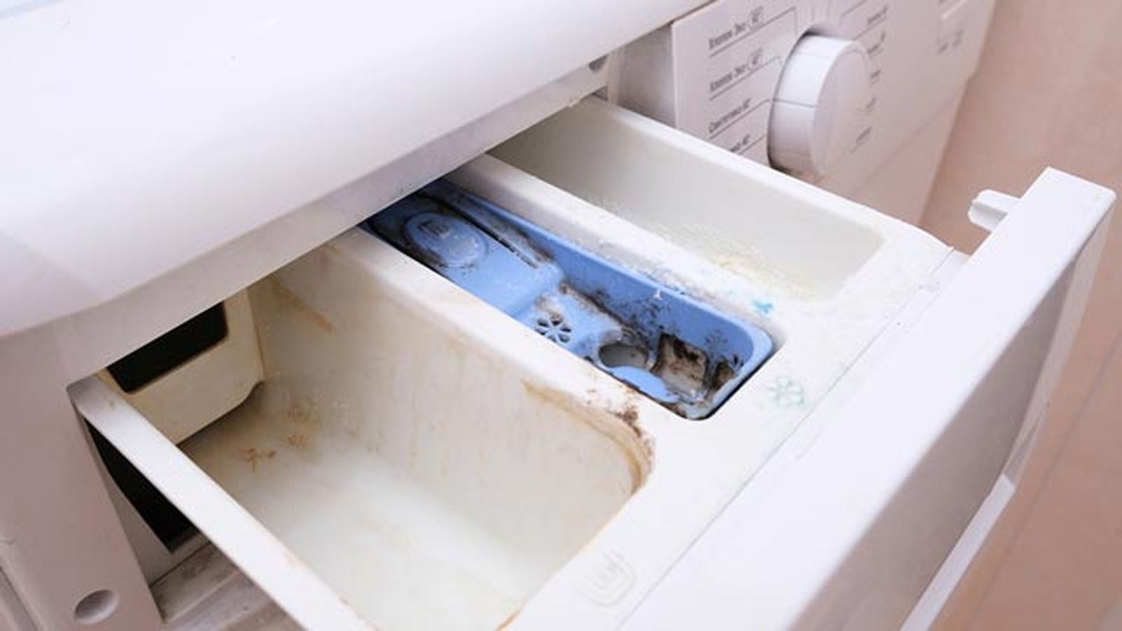 como quitar el moho del cajetin de la lavadora trucos caseros