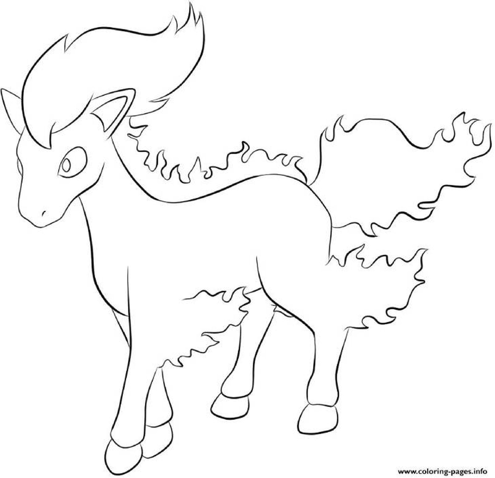 ponyta pokemon pintar