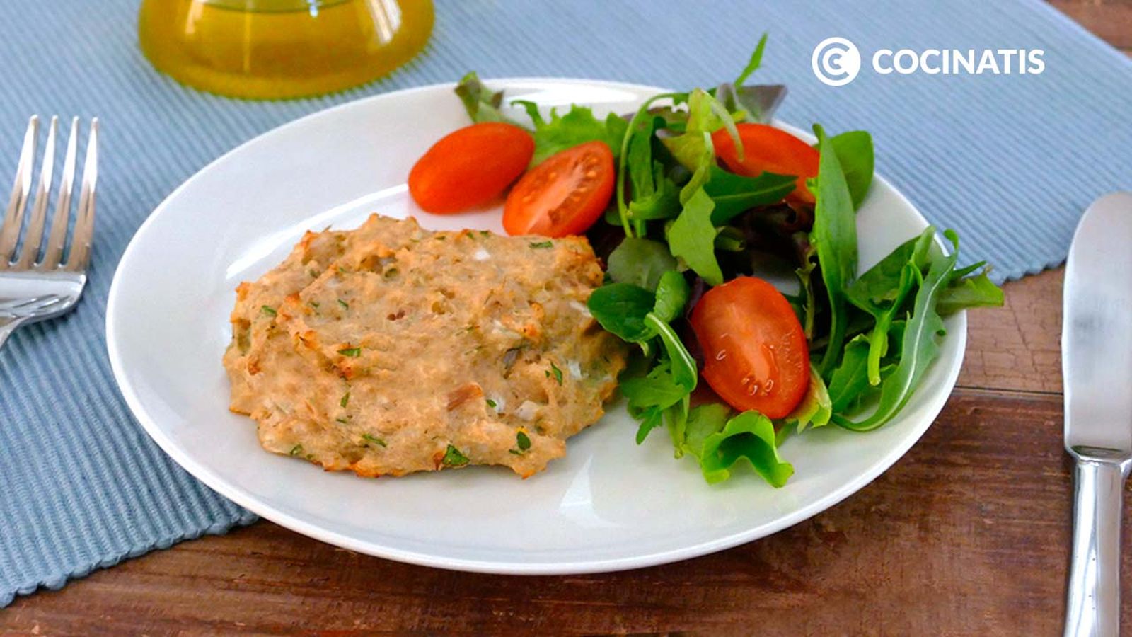 Receta de hamburguesas de atún al horno