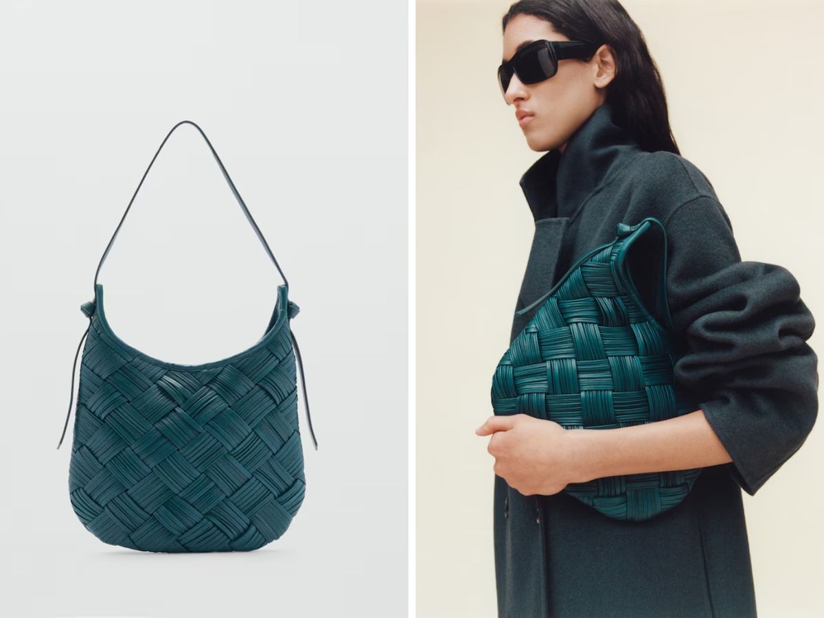 Bolso trenzado de Mango