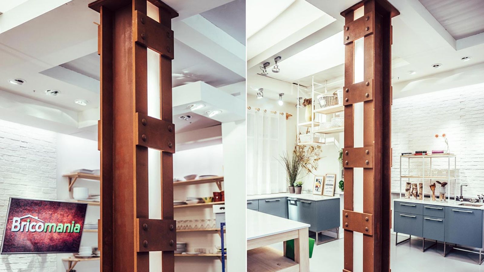 brico 1015 columna industrial luminosa