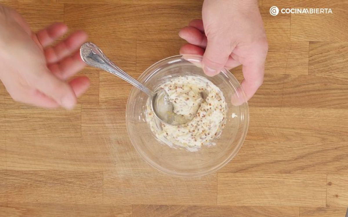 Sándwich montecristo - paso 1