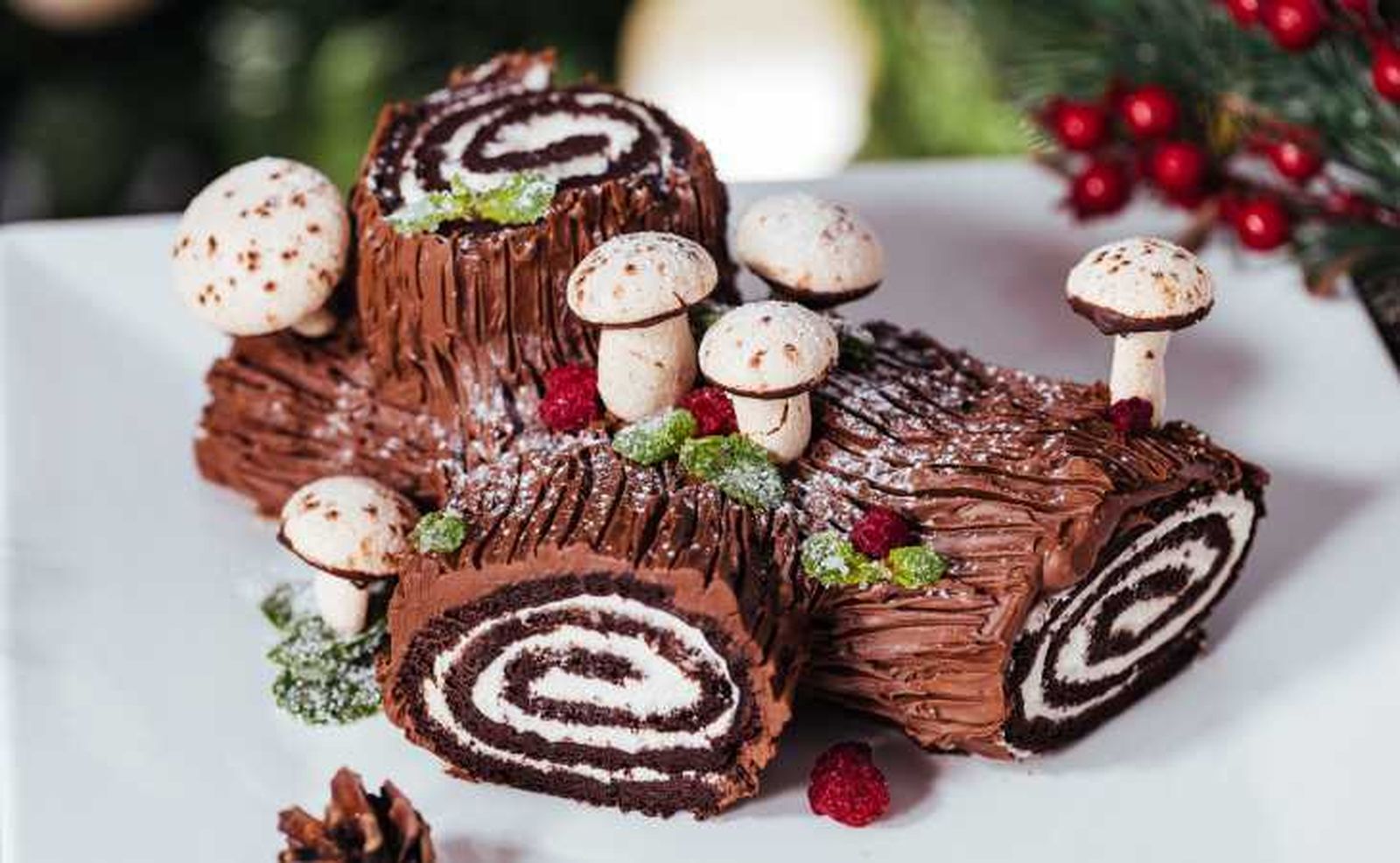 tronco de navidad francia
