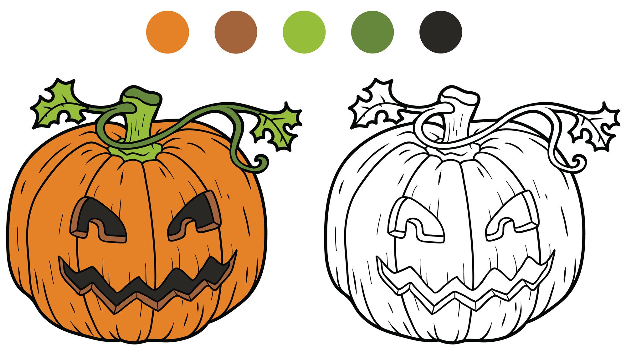 Dibujos de calabazas para colorear