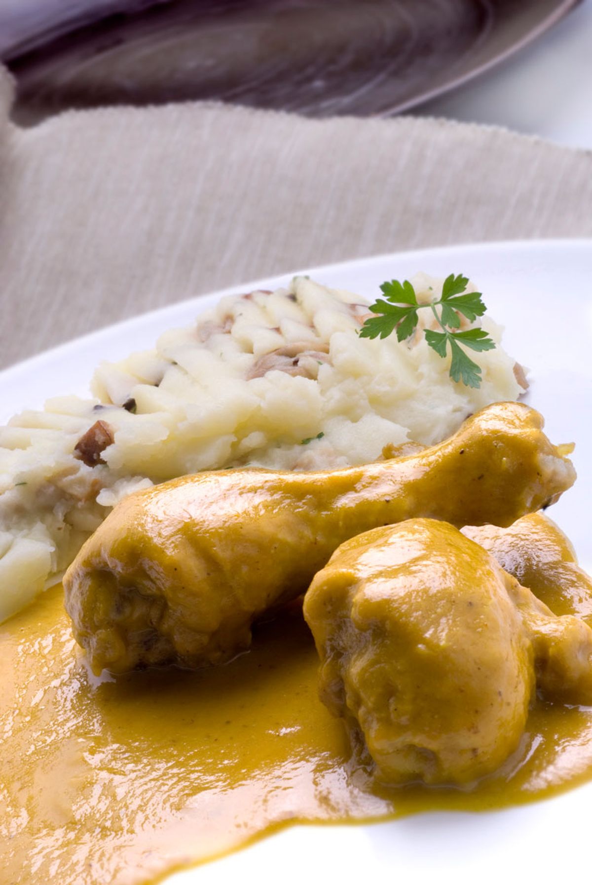 039 pollo al curry con pure de patatas xl