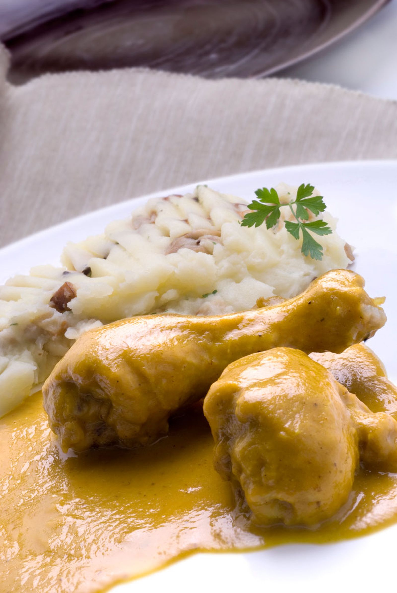 039 pollo al curry con pure de patatas xl