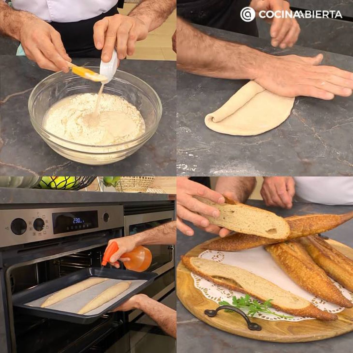 pan trainera para bocadillos receta pasos