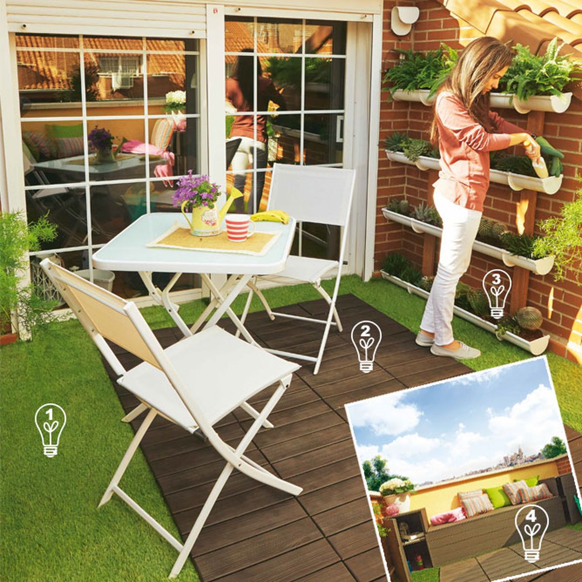 decorar una terraza de 8m4