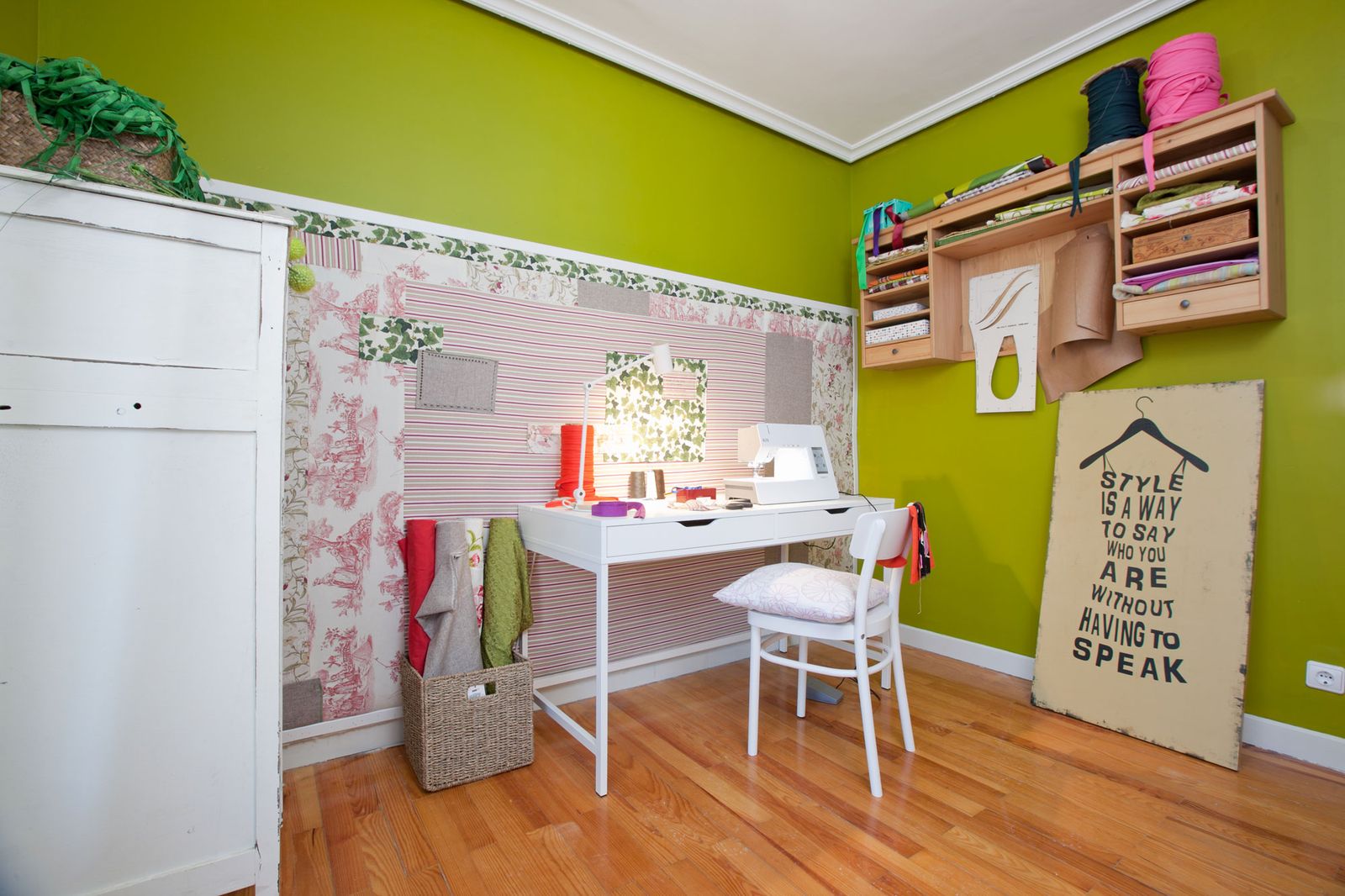 Decorar un rincón de costura en casa