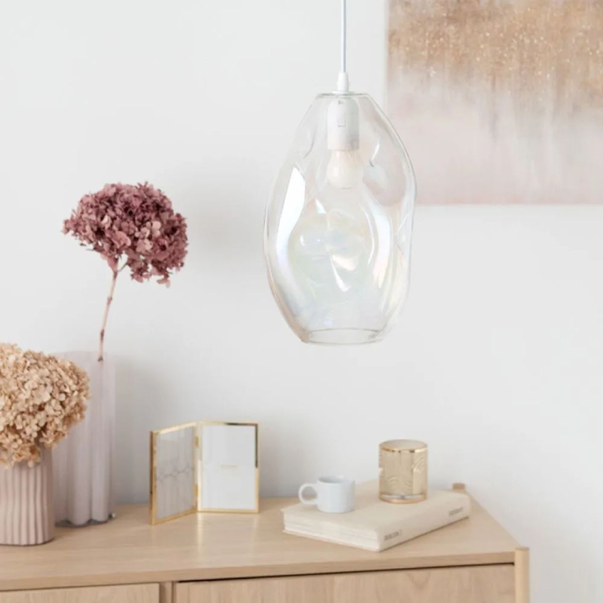 lampara techo reflejos holograficos