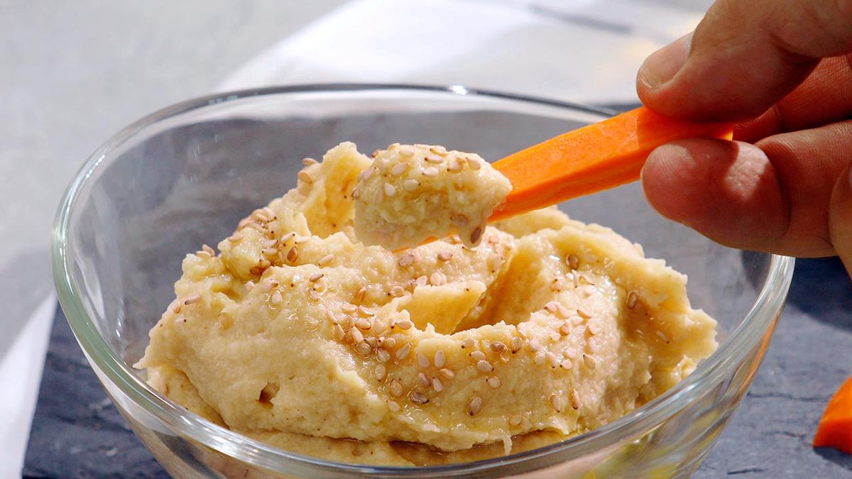 Recopilatorio de patés vegetales y cremas para untar  hummus de boniato