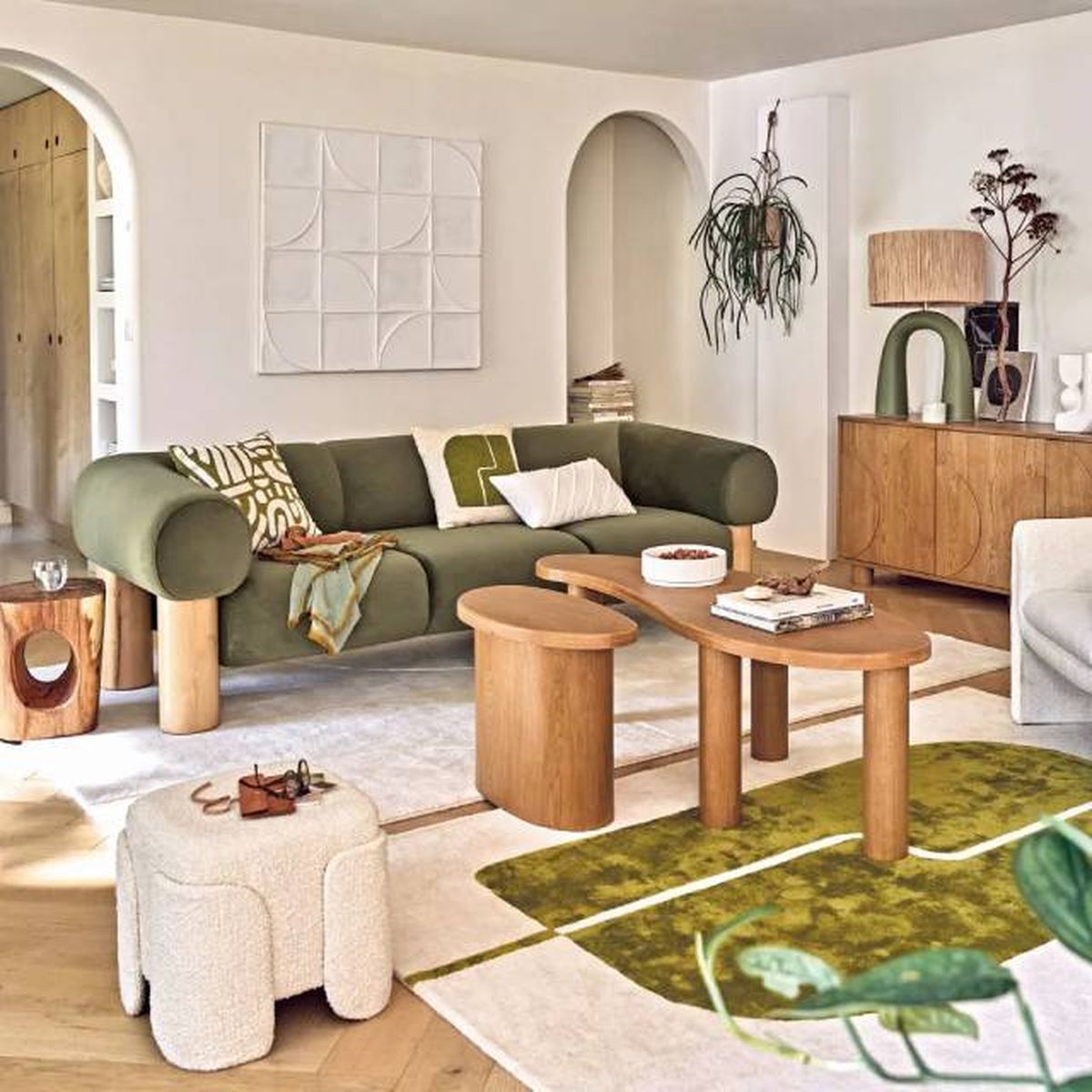 sofa phoenix verde maisons du monde