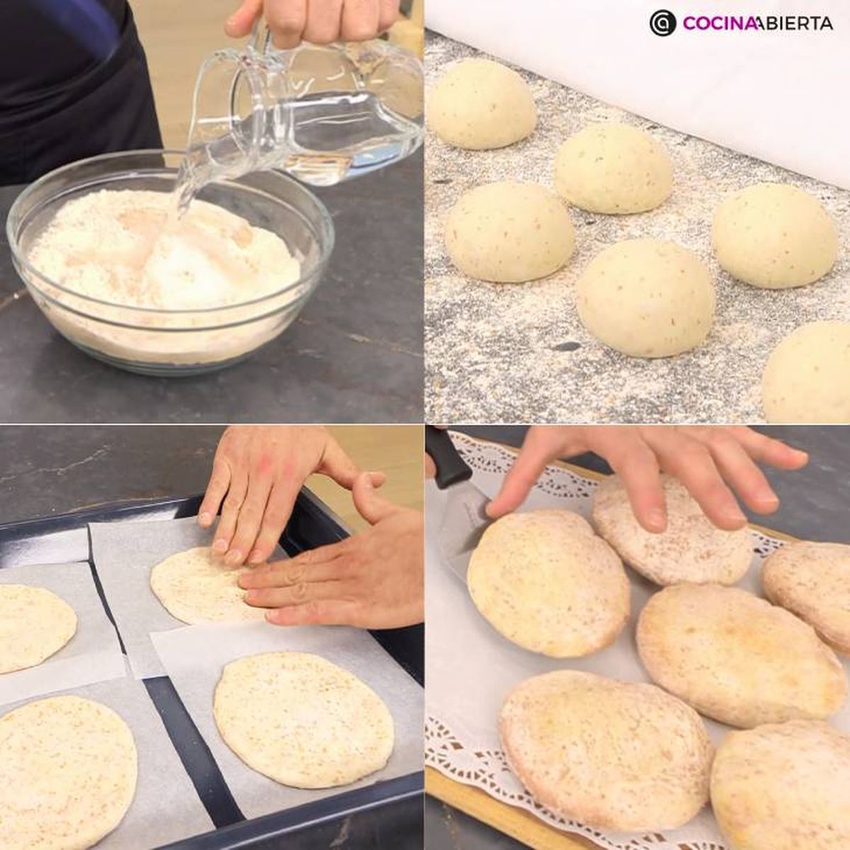 pan de pita receta pasos