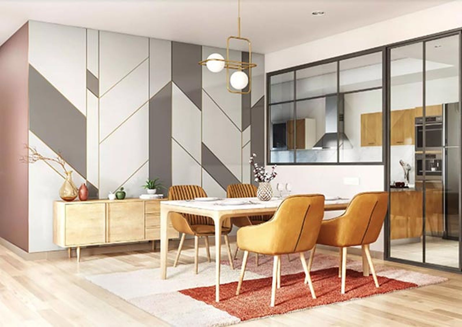 Cómo decorar una cocina pequeña de estilo moderno 10