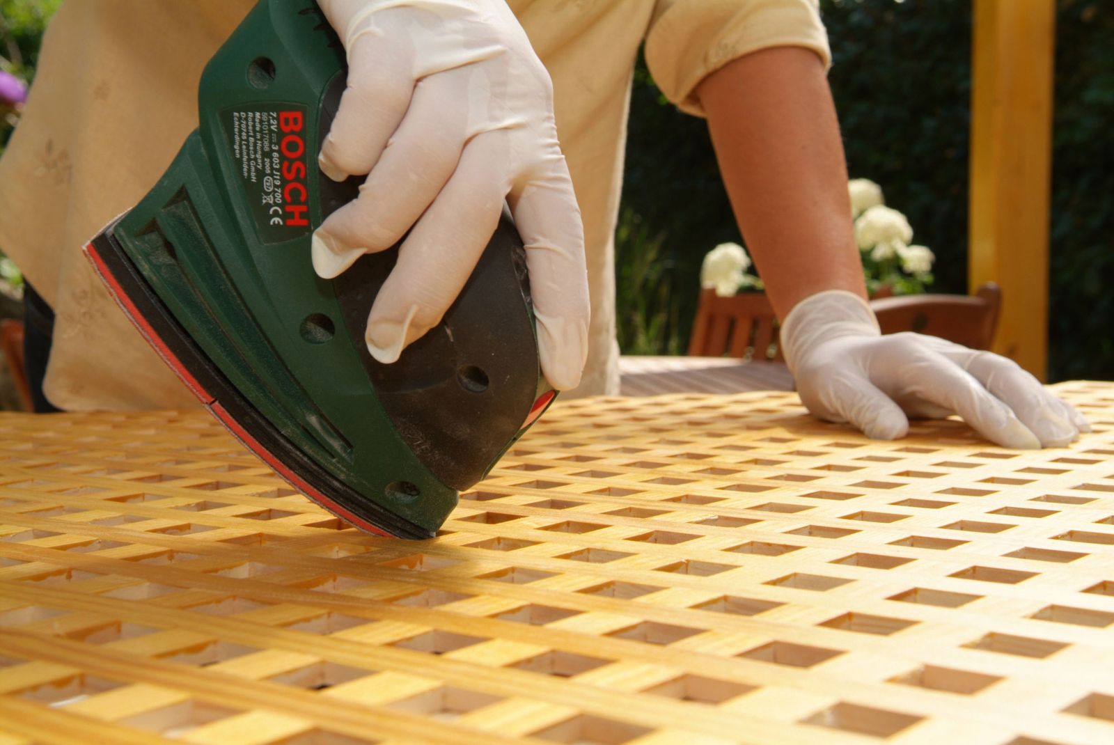 Proteger cubierta con celosías de madera paso 3