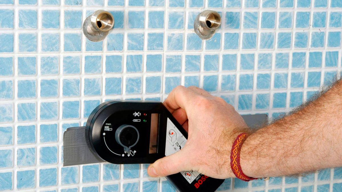 Columna de ducha con mampara paso 3