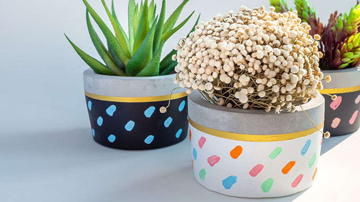 ideas decorar pintar tiestos pequenos toques
