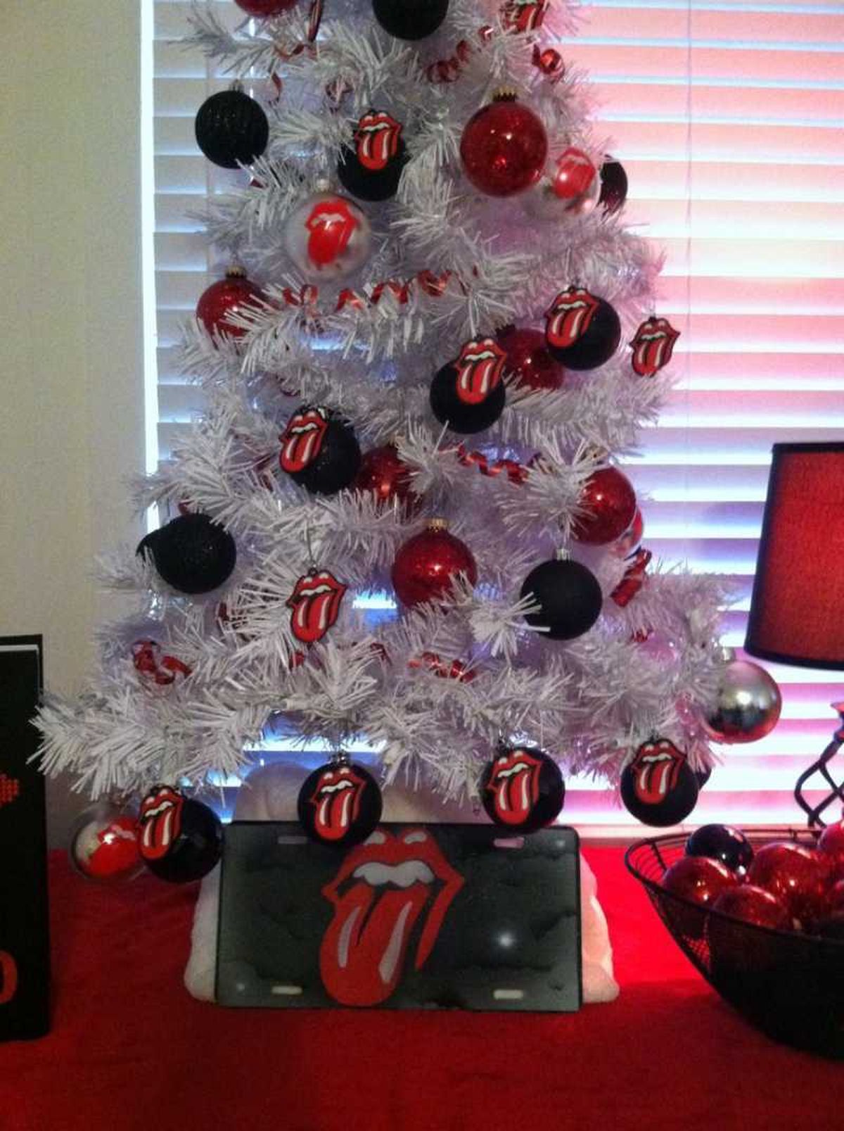 Árbol de Navidad de los Rolling Stones.